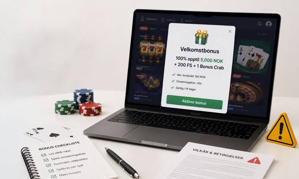 vanlige feil med casino bonuser
